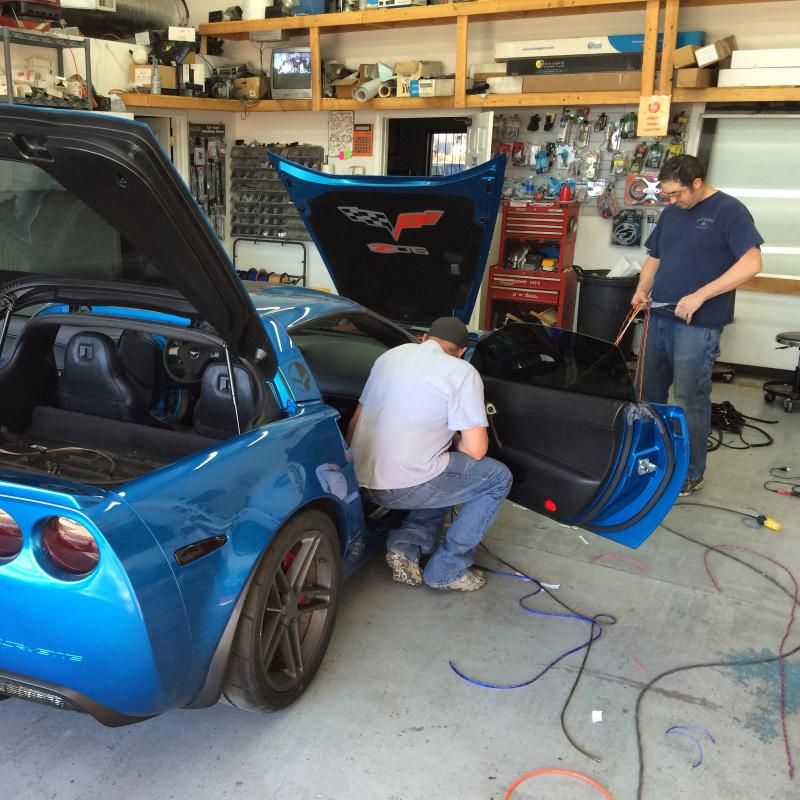 Nitrous Express LS 90mm plate kit install on C6 Z06 CorvetteForum